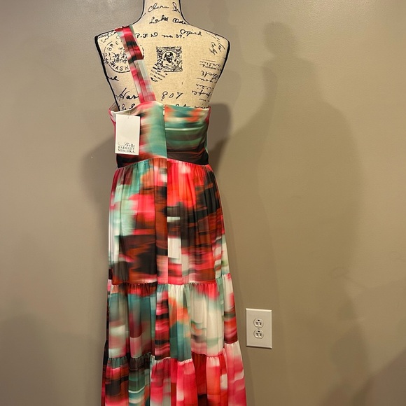 Belle Badgley Mischka One Shoulder Strap Midi Dress - Picture 9 of 14